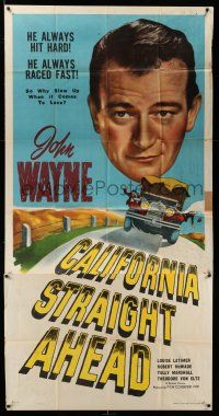 1r740 CALIFORNIA STRAIGHT AHEAD 3sh R48 big John Wayne always hit hard & raced fast!