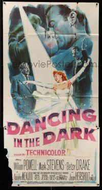 1r755 DANCING IN THE DARK 3sh '49 William Powell, Betsy Drake, Mark Stevens, wonderful art!