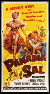 1r863 PANAMA SAL 3sh '57 sexy Elena Verdugo, a merry riot of tropical romance & beautiful girls!