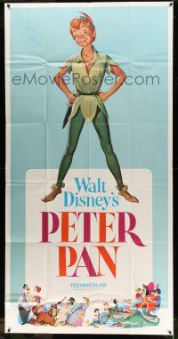 1r872 PETER PAN 3sh R69 Walt Disney animated cartoon fantasy classic, great full-length art!