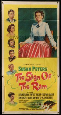 1r913 SIGN OF THE RAM 3sh '48 Susan Peters after her accident, but it did not revive her career!