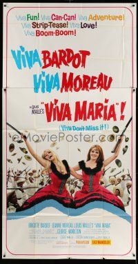 1r978 VIVA MARIA 3sh '66 Louis Malle, sexiest French babes Brigitte Bardot & Jeanne Moreau!