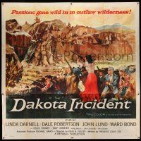 1r119 DAKOTA INCIDENT 6sh '56 Linda Darnell, passions gone wild in an outlaw wilderness!