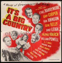 1r133 IT'S A BIG COUNTRY 6sh '51 Gary Cooper, Janet Leigh, Gene Kelly & other major stars!