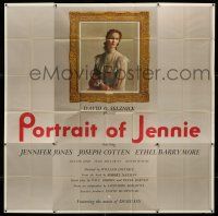 1r167 PORTRAIT OF JENNIE 6sh '49 framed Brackman portrait art of beautiful ghost Jennifer Jones!