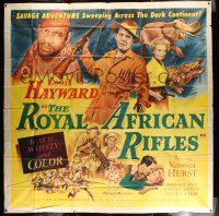 1r175 ROYAL AFRICAN RIFLES 6sh '53 Louis Hayward, savage adventure across The Dark Continent!