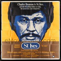 1r191 ST. IVES int'l 6sh '76 huge headshot of Charles Bronson, he's never been more dangerous!