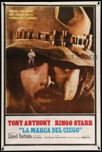 1r248 BLINDMAN Argentinean '72 Tony Anthony, tiny Ringo Starr, great spaghetti western image!