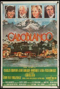 1r252 CABOBLANCO Argentinean '80 Charles Bronson, Jason Robards, great Drew Struzan art!