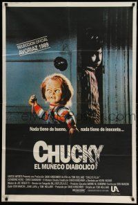 1r258 CHILD'S PLAY Argentinean '89 different image of the creepy killer doll!
