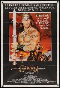 1r265 CONAN THE DESTROYER Argentinean '84 Arnold Schwarzenegger is the most powerful legend of all!