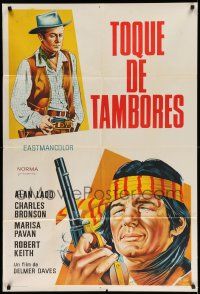 1r282 DRUM BEAT Argentinean R60s different art of Alan Ladd & Native American Charles Bronson!