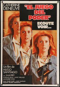 1r283 ECOUTE VOIR Argentinean '79 different multiple images of sexy detective Catherine Deneuve!