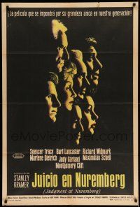 1r325 JUDGMENT AT NUREMBERG Argentinean '61 Spencer Tracy, Judy Garland, Burt Lancaster, Dietrich
