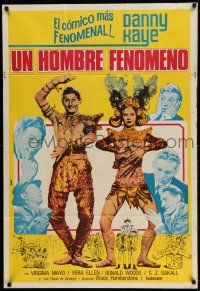 1r421 WONDER MAN Argentinean R70s different image of Danny Kaye & Virginia Mayo in wacky costumes!