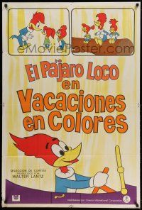1r422 WOODY WOODPECKER FESTIVAL Argentinean '70s great cartoon images of Walter Lantz famous bird!