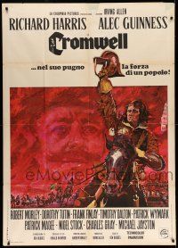 1r487 CROMWELL Italian 1p '70 great art of Richard Harris & Alec Guinness by Brian Bysouth!