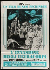 1r555 INVASION OF THE BODY SNATCHERS Italian 1p R80s different montage, Sam Peckinpah credited!