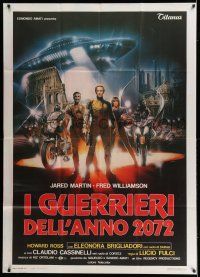 1r645 ROME 2072 AD: THE NEW GLADIATORS Italian 1p '83 Lucio Fulci, cool sci-fi art by Enzo Sciotti!