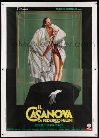 1r055 FELLINI'S CASANOVA Italian 2p '76 Il Casanova di Federico Fellini, different Ciriello art!