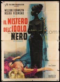 1r081 PIT OF DARKNESS Italian 2p '62 Moira Redmond, English crime, sexy art by Carlantonio Longi!