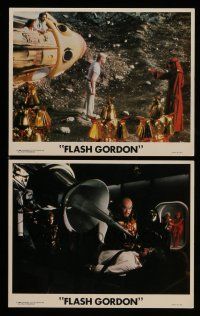 1s071 FLASH GORDON 2 8x10 mini LCs '80 Sam Jones, Melody Anderson, Max Von Sydow as Emperor Ming!