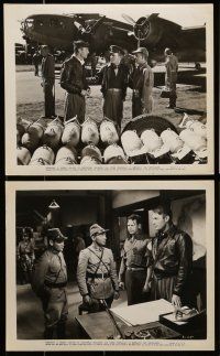 1s094 BOMBARDIER 21 8x10 stills '43 images of Randolph Scott & Pat O'Brien, World War II thriller!