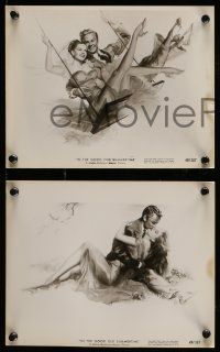 1s841 IN THE GOOD OLD SUMMERTIME 3 8x10 stills '49 art & images of Van Johnson & Judy Garland!