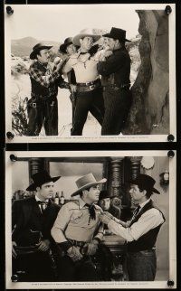 1s347 LAW & ORDER 10 8x10 stills '40 Johnny Mack Brown, Fuzzy Knight, Man From Cheyenne