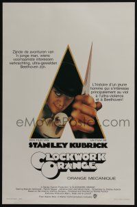 1t687 CLOCKWORK ORANGE Belgian '72 Stanley Kubrick classic, Philip Castle art of Malcolm McDowell