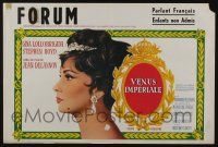 1t739 IMPERIAL VENUS Belgian '63 profile art of sexy Gina Lollobrigida!
