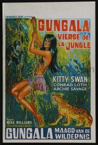 1t834 VIRGIN OF THE JUNGLE Belgian '67 Gungala la Vergine Della Giungla, sexy Kitty Swan!