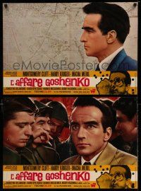 1t039 DEFECTOR set of 3 Italian photobustas '68 Montgomery Clift's final movie!