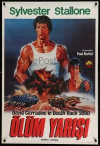 1t068 DEATH RACE 2000 Turkish '76 cross country road wreck, Omer Muz art of Sylvester Stallone!
