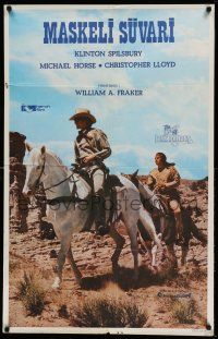 1t078 LEGEND OF THE LONE RANGER Turkish '81 Klinton Spilsbury in the title role, Michael Horse!