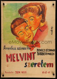 1t621 I LOVE MELVIN/CHANCE MEETING 2-sided Yugoslavian 20x28 '50s one side is hand-painted!