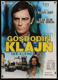 1t637 MR. KLEIN Yugoslavian 19x27 '77 image of Jewish art dealer Alain Delon, Joseph Losey directed!