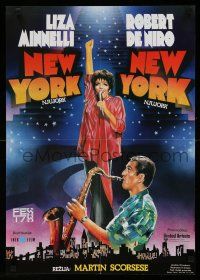 1t639 NEW YORK NEW YORK Yugoslavian 19x27 '78 Robert De Niro plays sax while Liza Minnelli sings!