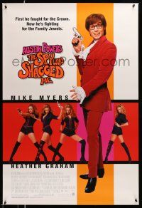 1w068 AUSTIN POWERS: THE SPY WHO SHAGGED ME 1sh '99 Mike Myers, super sexy Heather Graham!