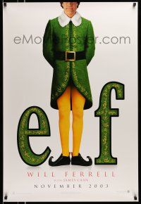 1w225 ELF teaser 1sh '03 Jon Favreau directed, James Caan & Will Ferrell in Christmas comedy!