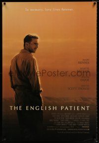 1w231 ENGLISH PATIENT Fiennes style 1sh '97 Ralph Fiennes, love lives forever, Best Picture Winner!