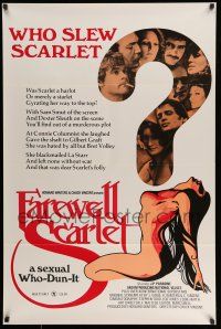 1w257 FAREWELL SCARLET 1sh '75 Chuck Vincent directed sexual who-dun-it!