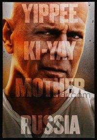 1w310 GOOD DAY TO DIE HARD style A teaser DS 1sh '13 Bruce Willis, yippe ki-yay mother Russia