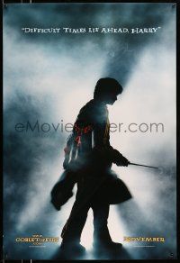 1w330 HARRY POTTER & THE GOBLET OF FIRE teaser DS 1sh '05 cool image of Daniel Radcliffe!