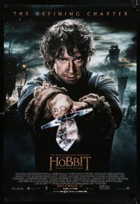 1w350 HOBBIT: THE BATTLE OF THE FIVE ARMIES advance DS 1sh '14 Martin Freeman as Bilbo Baggins!