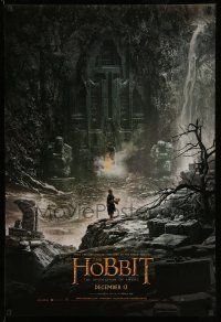 1w354 HOBBIT: THE DESOLATION OF SMAUG teaser DS 1sh '13 cool image of Bilbo outside Erebor!