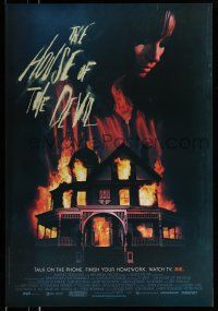 1w364 HOUSE OF THE DEVIL 1sh '09 Jocelin Donahue, cool horror artwork!