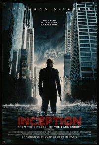 1w391 INCEPTION advance DS IMAX 1sh '10 Christopher Nolan, Leonardo DiCaprio standing in water!