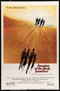 1w410 INVASION OF THE BODY SNATCHERS advance 1sh '78 Philip Kaufman classic remake!