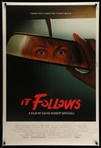 1w415 IT FOLLOWS DS int'l 1sh '15 Maika Monroe, Keir Gilchrist, incredible vintage-style horror art!